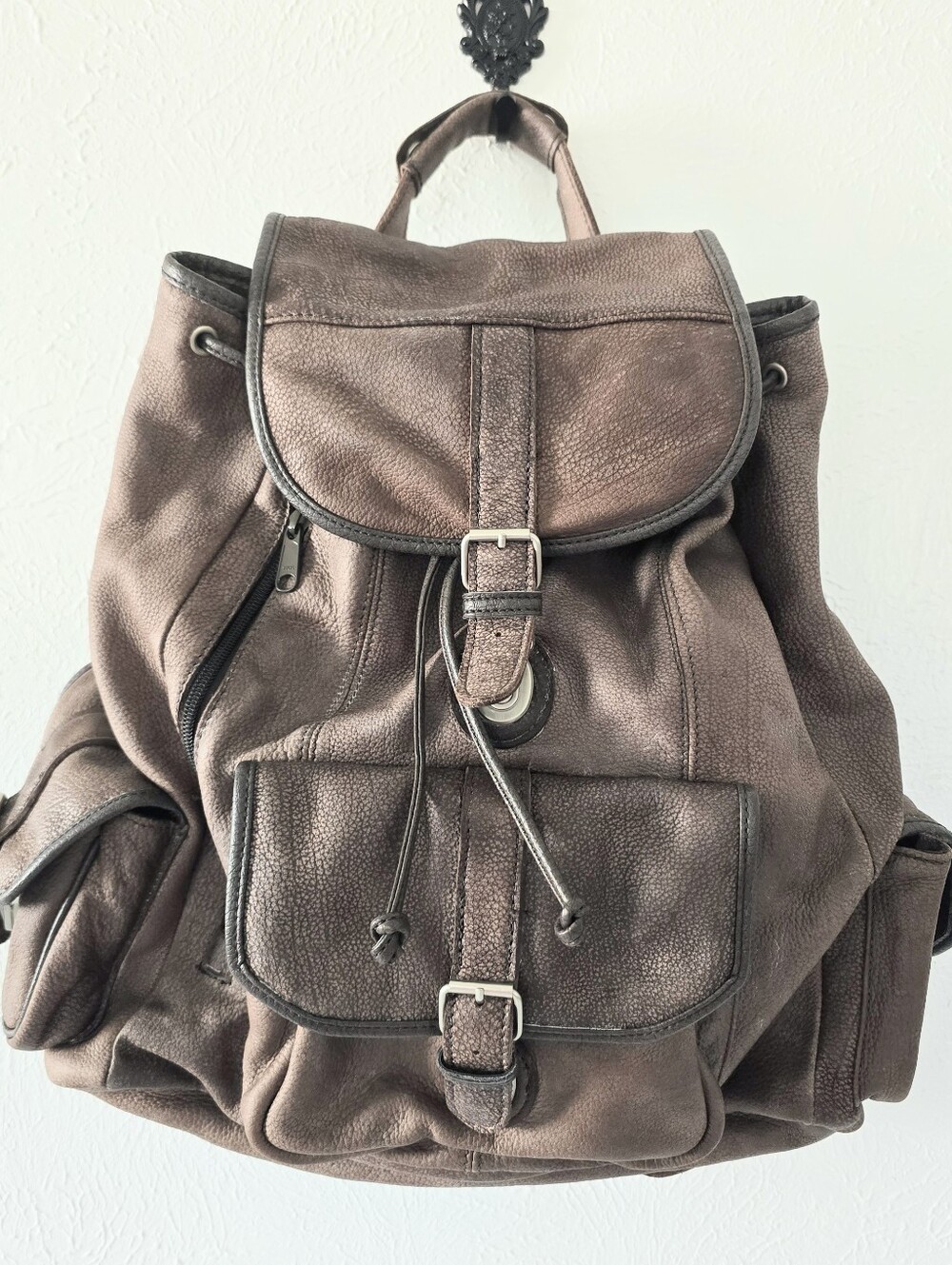 Vintage 1990 Marlboro Leather Backpack